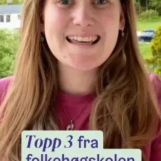 Lea deler sin Topp 3️⃣ fra året ved @aalfhs Ål folkehøgskole er Norges eneste folkehøgskole hvor all undervisning foregå...