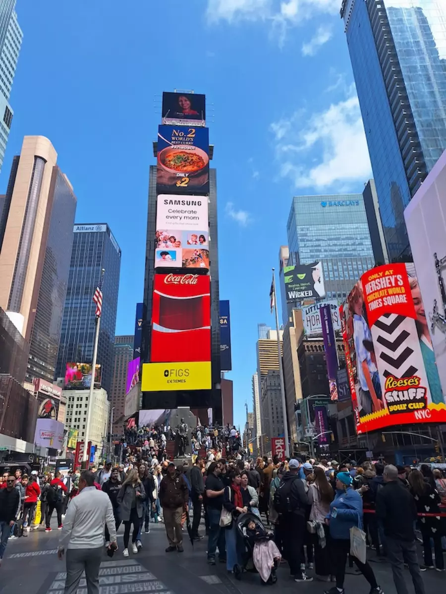 Elever fra Folkehøgskolen Sørlandet i New York. 