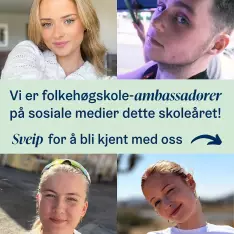 💥 Vi skal lage innhold om folkehøgskole på sosiale medier dette skoleåret 🙌 Hva slags innhold vil du at vi skal lage? ...